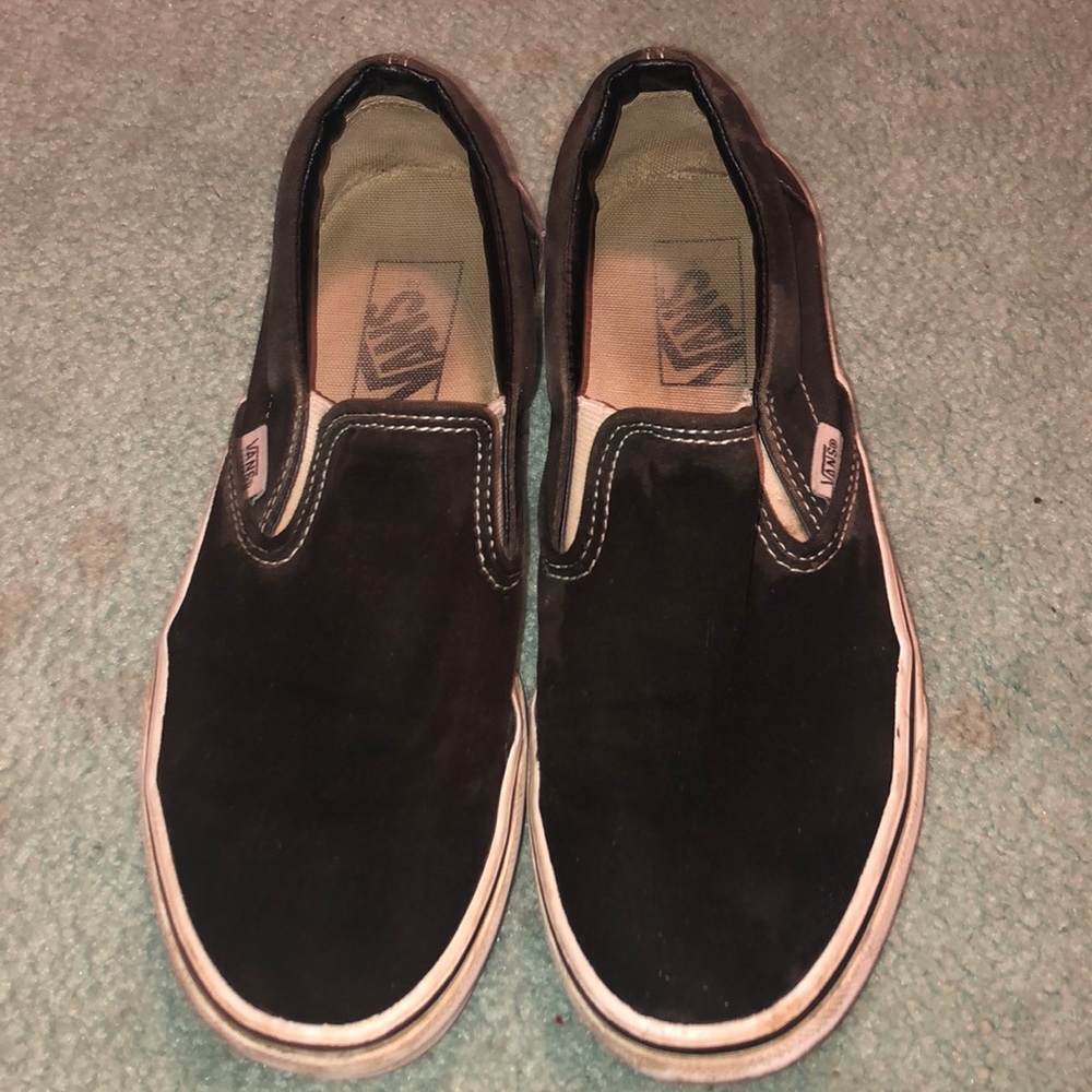 Black slip-on vans